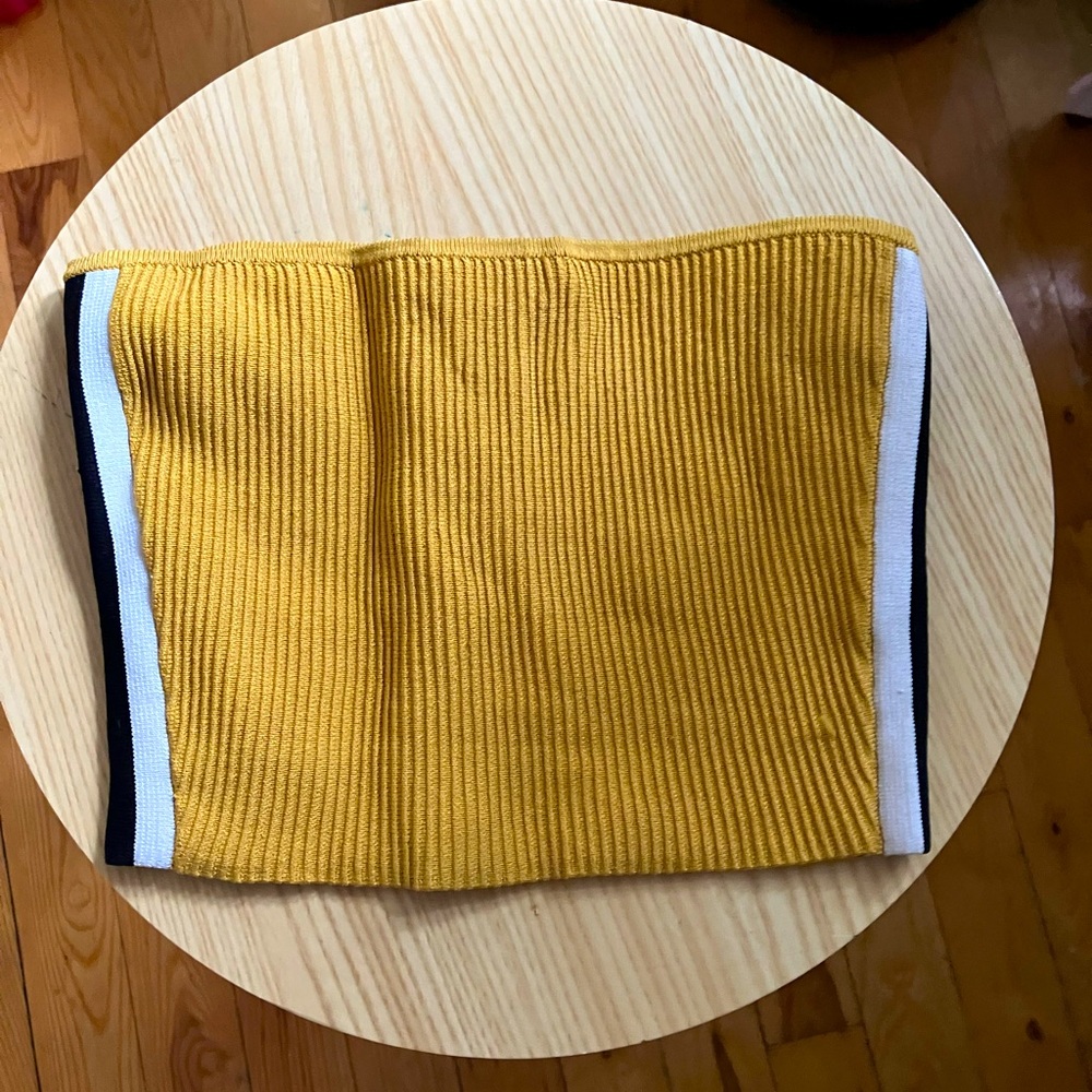 Bababton 2000s yellow tube top XS
